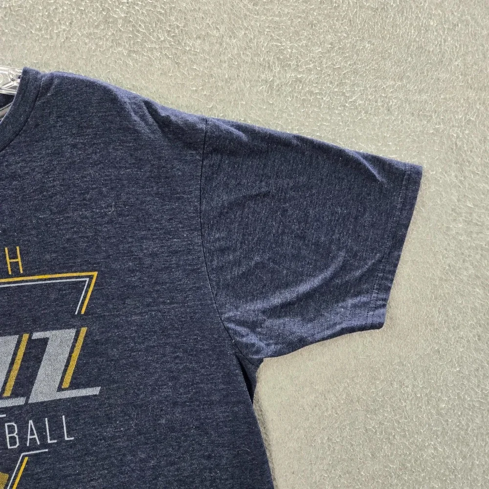 Utah‎ Jazz Men Shirt Large Blue Logo Adidas Graphic Feel Good Tee